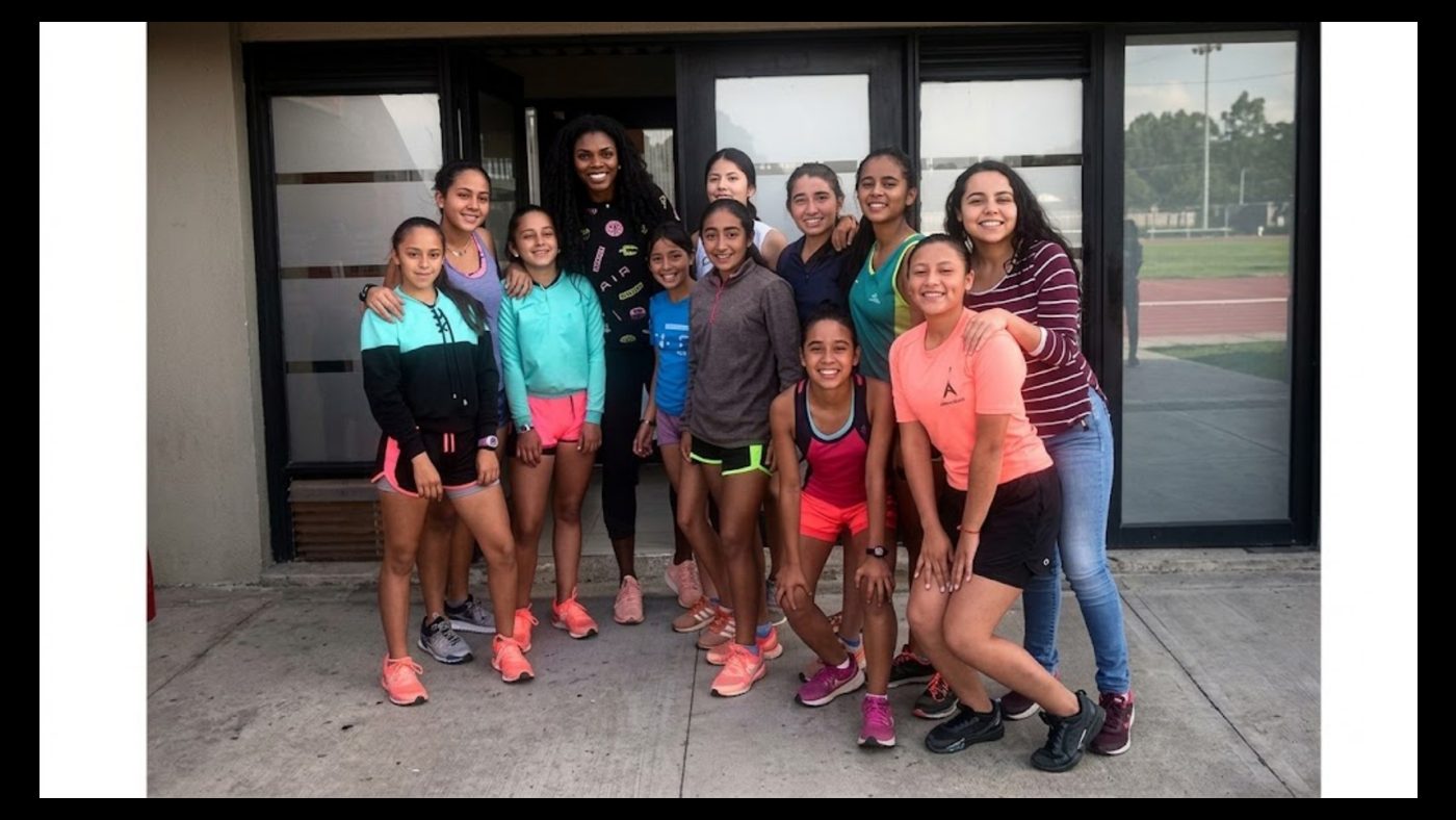 Equipo de atletas de la fundación